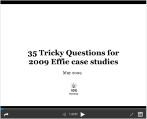 Effie Tricks 2009