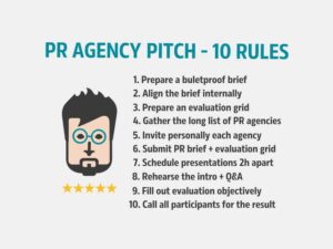 PR agency pitch 10 rules